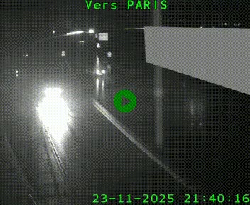 Caméra routière sur l'autoroute A20 à Brive-la-Gaillarde, à la jonction avec l'A89. Vue orientée vers Paris