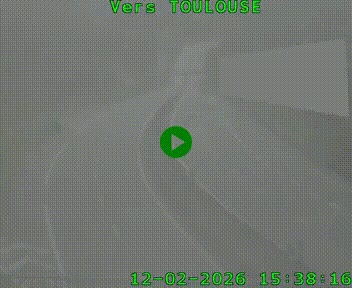 Caméra routière sur l'autoroute A20 à Noailles, en périphérie de Brive-la-Gaillarde. Vue orientée vers Toulouse