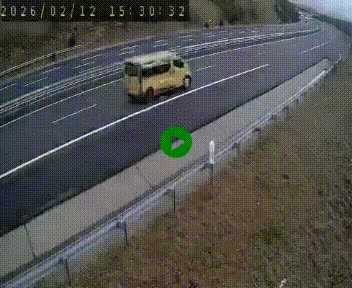 Caméra autoroutière France - A75, Engayresque, entre Millau et Séverac-le-Chateau, en direction de Montpellier
