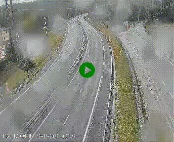 Caméra autoroute A75 à hauteur du col du rocher blanc en direction de Montpellier
