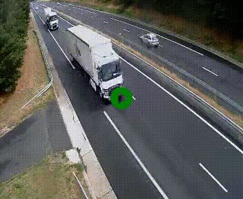 Caméra autoroute A75 à hauteur du col des Issartets en direction de Montpellier