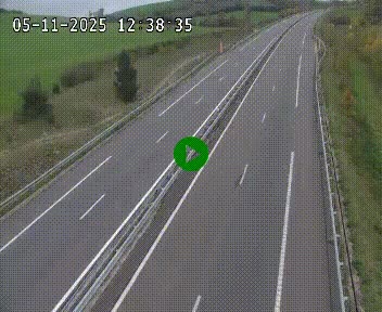 Caméra autoroutière France - A75, Montalies, à hauteur de Séverac-le-Chateau, en direction du viaduc de Millau