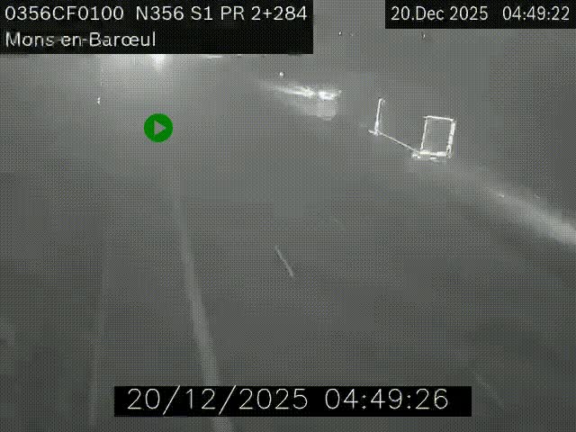 Webcam à l'entrée de Lille en direction du périphérique, à proximité de Mons-en-Baroeul sur la N356