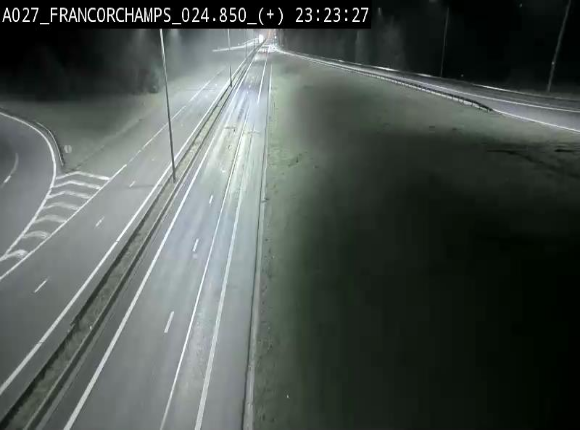 Caméra autoroutière à proximité du circuit de Spa-Francorchamps à Stavelot sur l'A27/E42