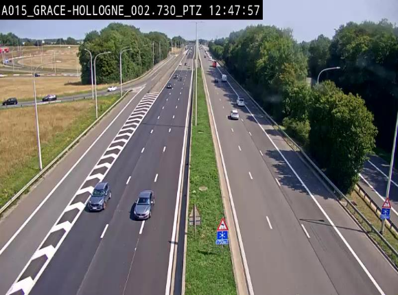 Caméra trafic Belgique - Grâce-Hollogne - E42, jonction avec A604, direction Loncin/Aéroport de Liège -  BK 3.2