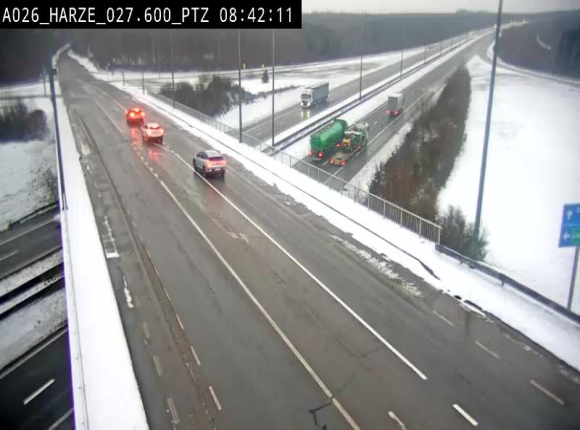 Caméra autoroute Belgique - Sougné-Remouchamps,E25 direction Luxembourg