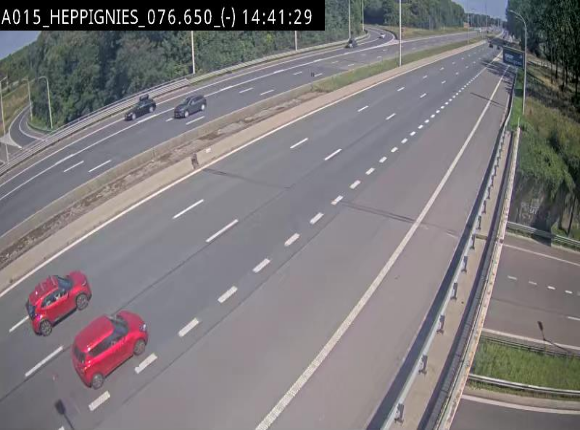 Webcam autoroute Belgique - Heppignies - E42 direction Namur - BK 76.4