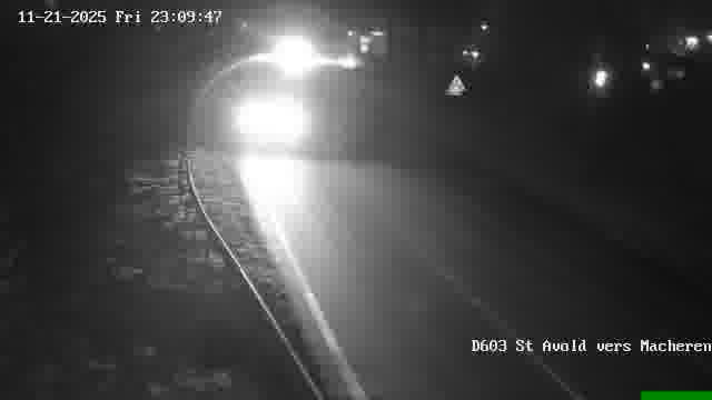Webcam sur la D603 située à proximité de Saint-Avold. Vue orientée vers Macheren.