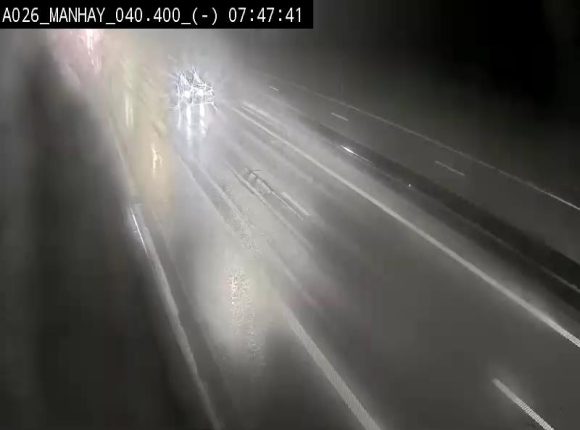 Webcam autoroute A26/E25 à hauteur de Manhay, après la jonction avec la N651 en direction de Liège - BK 40.4