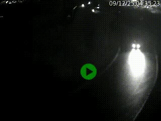 Caméra autoroute à la jonction entre l'A7 et la D301 (Boulevard urbain Sud de Lyon) à Feyzin, au sud de Lyon. Vue orientée vers Mions