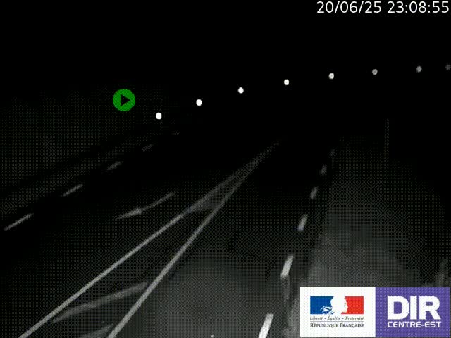 Webcam sur le col Pin Bouchain, vue orientée vers Roanne, en provenance de Lyon sur la nationale 7 (N7)