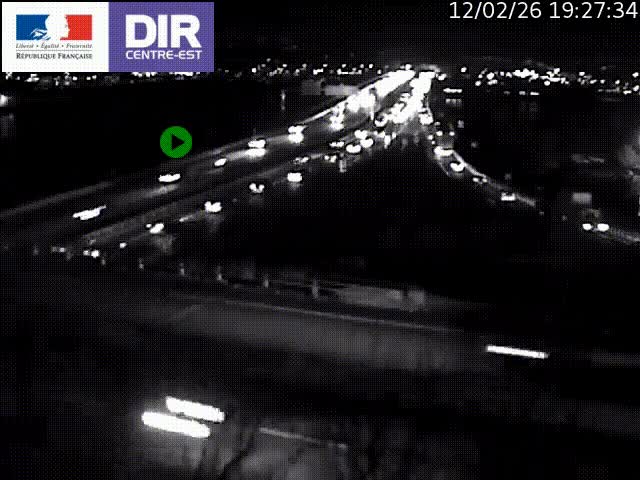Webcam autoroute sur A450 à Pierre-Bénite en direction de Lyon et de l'autoroute A7