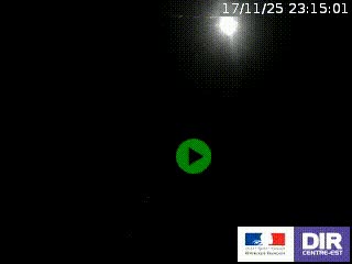 Webcam routière sur la RN7 à hauteur de Toulon-sur-Allier, entre Moulins et Vichy