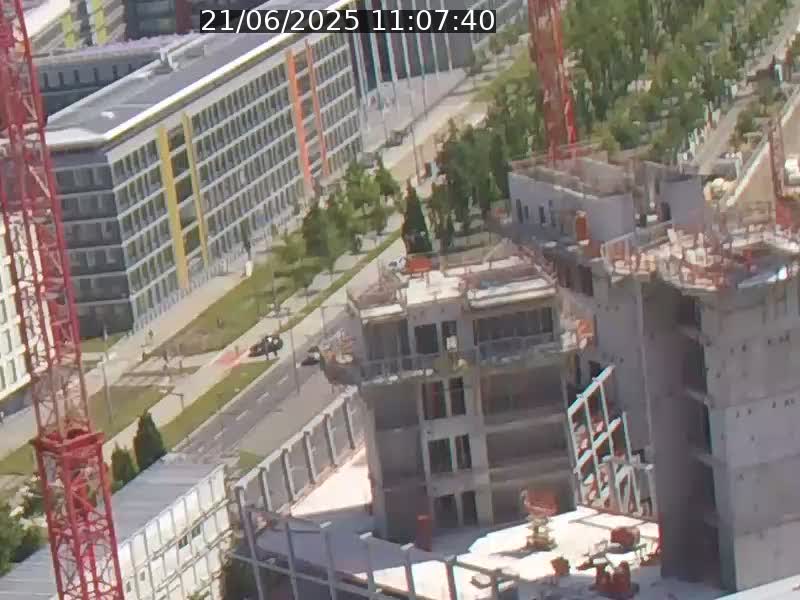 Webcam sur l'avenue John Fitzgerald Kennedy (N51) avec vue orientée vers le Findel