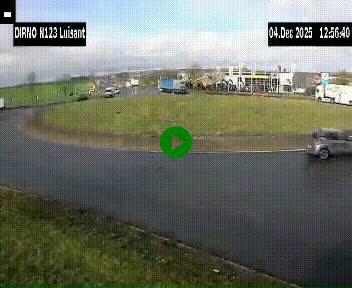 Webcam en périphérie de Chartres sur la N123, à hauteur de Luisant. Vue orientée vers Chartres