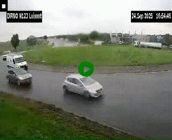 Webcam en périphérie de Chartres sur la N123, à hauteur de Luisant. Vue orientée vers Chartres