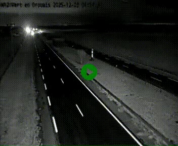 Webcam à hauteur de Vert-en-Drouais sur la N12, en périphérie de Dreux. Vue orientée vers Alençon