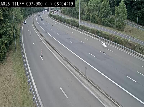 Webcam autoroute A26/E25 à Esneux, en Belgique en direction Luxembourg - BK 7.9