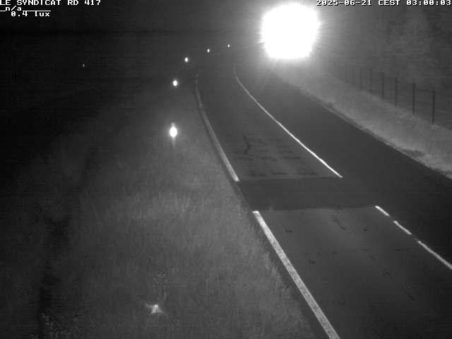 Webcam dans les Vosges dans la commune du Syndicat sur la D417 sur la route de Gerardmer