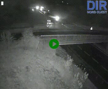 Webcam sur A84 à hauteur de Pont-Farcy, au niveau du pont autoroutier sur la Vire, au sud de Saint-Lô