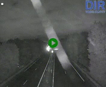 Webcam sur le périphérique de Caen (N814) à l'est de la ville, à Mondeville hauteur de la sortie 2, Presqu'île-Rives de l'Orne, au bout de l'autoroute A13