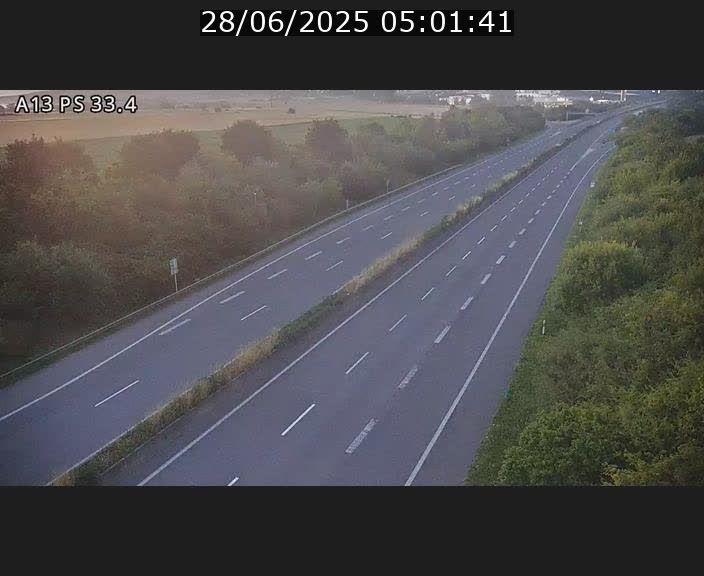 Webcam trafic sur A13 à hauteur de Mondorf-les-Bains en direction d'Altwies