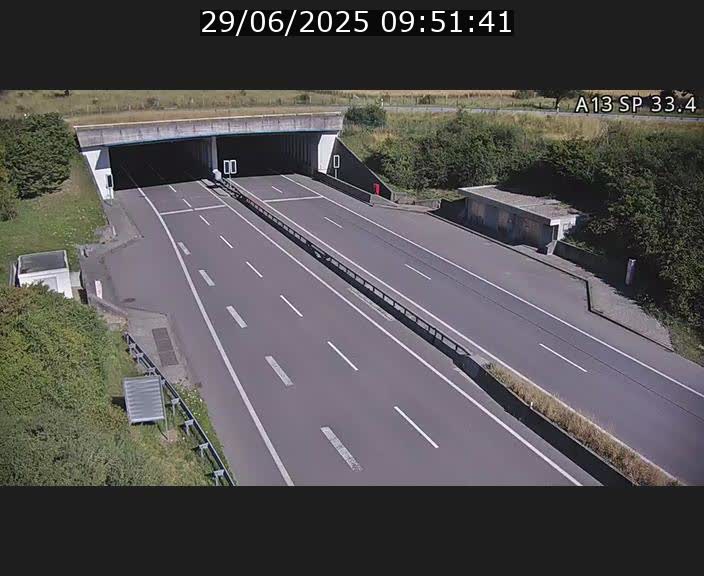 Webcam trafic sur A13 à hauteur d'Altwies en direction de Mondorf-les-bains et en provenance de l'Allemagne