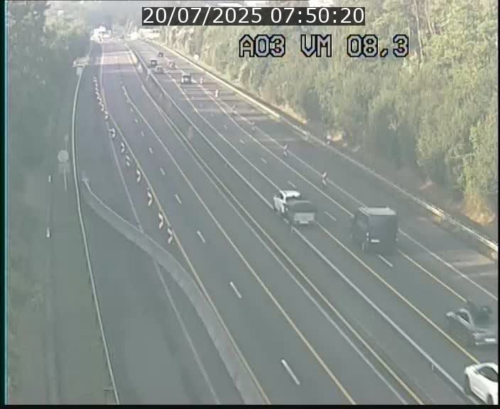 Traffic live webcam Luxembourg Bettembourg - A3 - BK 8.3 - direction France