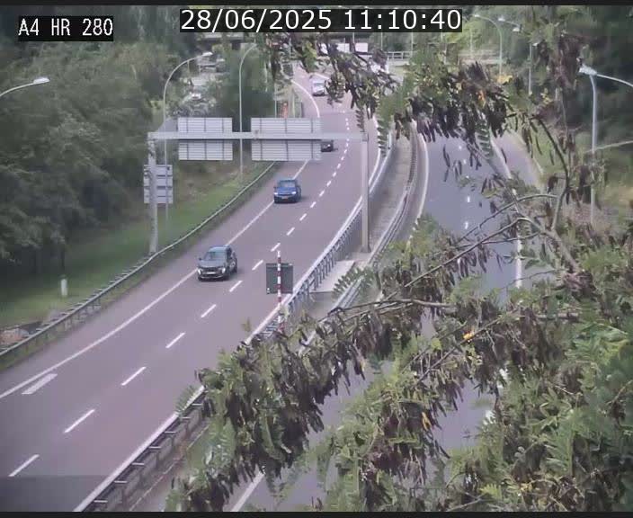 Webcam traffic A4 Luxembourg - BK 0.2 - P+R Bouillon (direction Luxembourg)