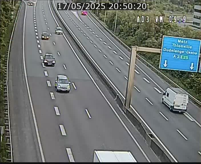 Webcam Autoroute à la Croix de Bettembourg - A3 - BK 9.9 - direction France