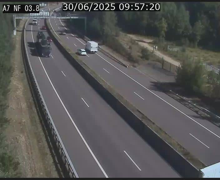 Webcam autoroute A7 au Luxembourg à la sortie du Tunnel Stafelter vers le Nord