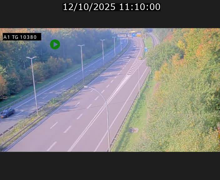 Traffic live webcam Luxembourg Senningerberg - A1 direction Luxembourg Kirchberg - BK 10.3
