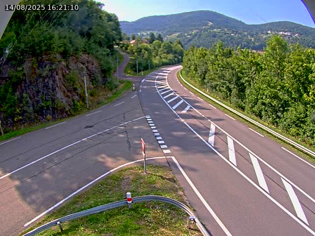 Caméra autoroute France - N66, col du Bussang direction Remiremont
