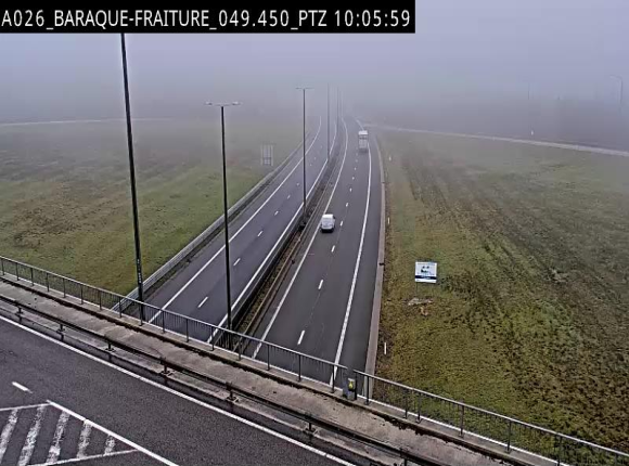 Webcam à la Baraque de Fraiture à la jonction entre l'E25 et la N89 à hauteur de Vielsalm