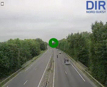 Webcam sur le périphérique de Caen (N814) à l'est de la ville, à Mondeville hauteur de la sortie 2, Presqu'île-Rives de l'Orne, au bout de l'autoroute A13