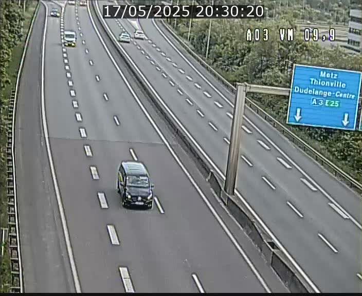 Webcam Autoroute à la Croix de Bettembourg - A3 - BK 9.9 - direction France
