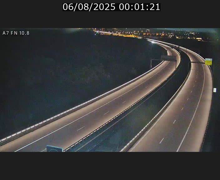 Caméra trafic Luxembourg - A7, Tunnel Gousselerbierg, sortie sud, direction rond-point Lorentzweiler (BK 10.8)