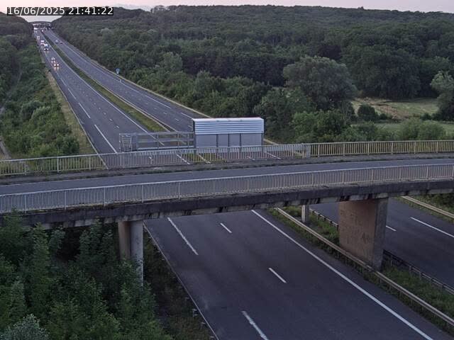 Caméra autoroute France - A31, Zoufftgen direction Luxembourg-ville, à la frontière entre la France et le Luxembourg