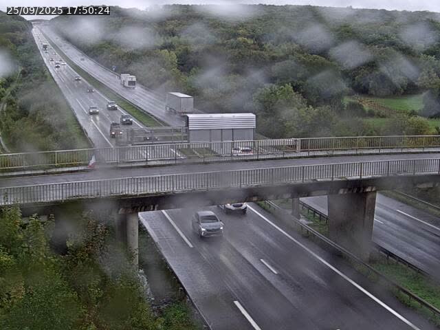 Caméra autoroute France - A31, Zoufftgen direction Luxembourg-ville, à la frontière entre la France et le Luxembourg