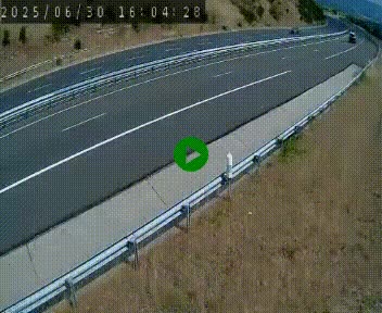 Caméra autoroutière France - A75, Engayresque, entre Millau et Séverac-le-Chateau, en direction de Montpellier