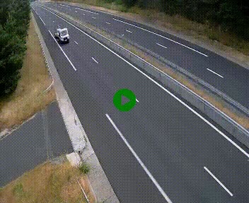 Caméra autoroute A75 à hauteur du col des Issartets en direction de Montpellier
