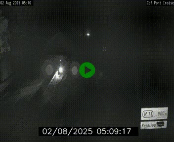 Webcam sur la N165 après le Pont de l'Iroise, à l'entrée de Brest