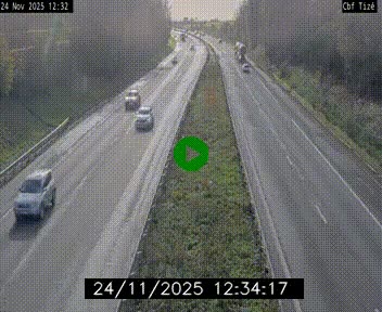 Webcam sur le périphérique de Rennes (N136) à hauteur de Tizé, à l'est de la ville