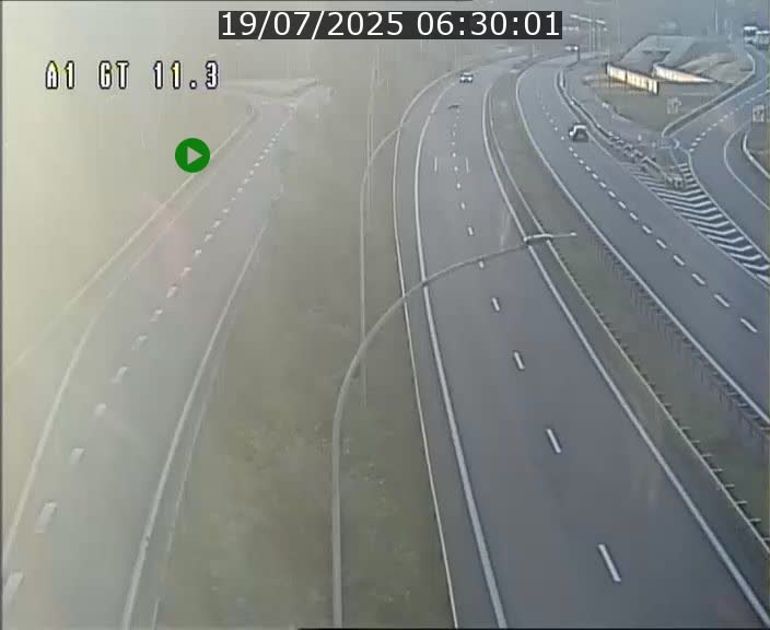 Traffic live webcam Luxembourg Senningerberg - A1 direction Allemagne - BK 11.3