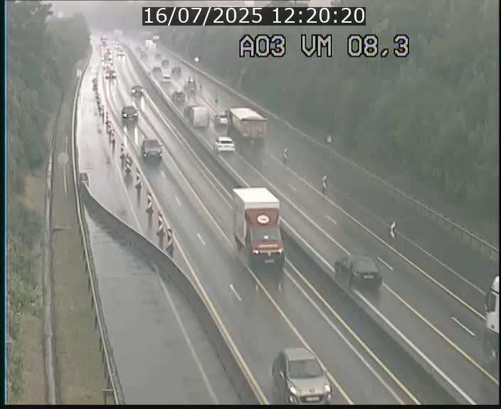 Traffic live webcam Luxembourg Bettembourg - A3 - BK 8.3 - direction France
