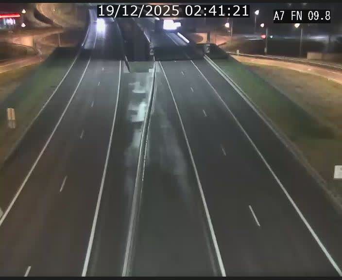 Caméra trafic Luxembourg - A7, Tunnel Gousselerbierg, sortie sud, direction rond-point Lorentzweiler (BK 9.9)