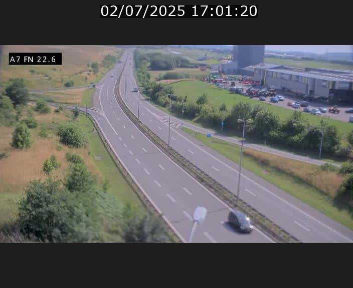 Caméra trafic Luxembourg - A7, Colmar-berg direction Mersch