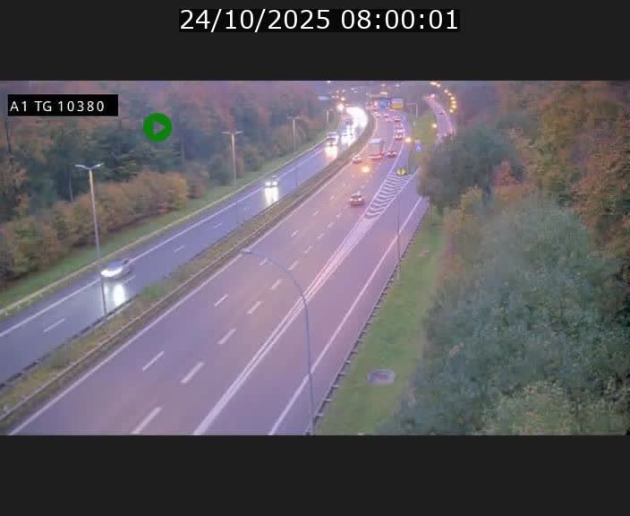 Traffic live webcam Luxembourg Senningerberg - A1 direction Luxembourg Kirchberg - BK 10.3