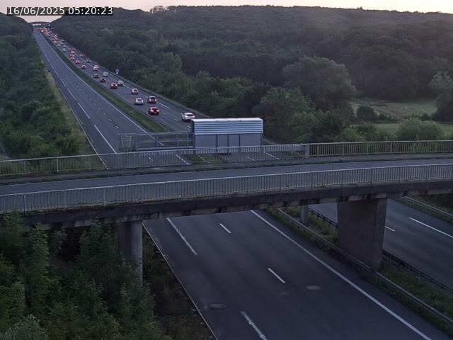 Caméra autoroute France - A31, Zoufftgen direction Luxembourg-ville, à la frontière entre la France et le Luxembourg