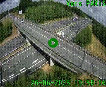 Clone of Caméra routière sur l'autoroute A20 au nord de Limoges, à la jonction avec la N520. Vue orientée vers Paris